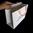 Holiday Xmas Fancy Handle Paper Torby na zakupy, niestandardowe drukowane torby papierowe dostawca