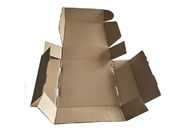 Laminowane okładki Brązowy papier składane pudełka, składane pudełko brązowy kwadrat dostawca