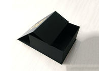 Niestandardowe złoto tłoczenia Logo Obecne pudełko, Boże Narodzenie czarny składane pudełko kartonowe dostawca