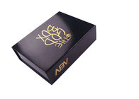 Prostokątne tekturowe składane pudełka z czarnym logo fotorezystu i gorącym złotem dostawca