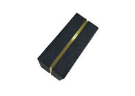Czarne sztywne czapki Górna pokrywa i pudełka bazowe Opakowania papierowe do skórzanych pasów męskich dostawca