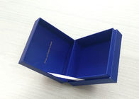 Niebieskie pudełko kartonowe Pudełko w kształcie książki lśniące Lekkie dostawca