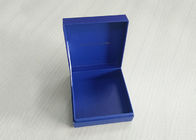 Niebieskie pudełko kartonowe Pudełko w kształcie książki lśniące Lekkie dostawca