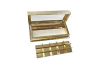 Golden Chocolate Candy Gift Book Shaped Storage Boxes Rectangle With Inner Tray dostawca