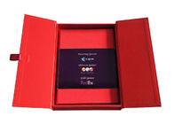 Cap Top Pudełko w kształcie czerwonej książki, magnetyczne pudełko z taśmą o szerokości 2 cm. Taśma satynowa dostawca