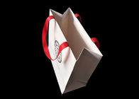 Drukowane logo Twardy papier Torby na zakupy z pokryciem rączką Laminowanie wielokrotnego użytku dostawca