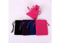 Trwałe, stylowe, małe, aksamitne torby z sznurkiem. Bawełniana klapa w miękkim, różowym kolorze dostawca