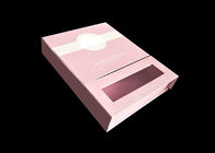 Różowy magnetyczne pudełko na prezent z dwiema warstwami i przezroczyste okno dostawca