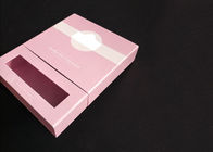 Różowy magnetyczne pudełko na prezent z dwiema warstwami i przezroczyste okno dostawca