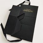 Dekoracyjny Design Składane Pudełka Czarny Kształt Książki Z Piękną Wstążką dostawca
