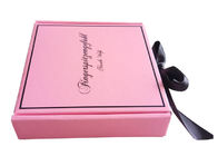 Różowa tasiemka zapinana na tekturowe pudełko dla dziewczynki / przedłużanie włosów dostawca