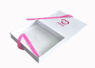 Pudełka na prezenty składane na wstążki Pudełko na opakowania z białą błyszczącą wkładką dla kobiet dostawca