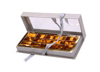 Pudełko na papier spożywczy CMYK / Pantone Kolory na czekoladę z oknem PCV dostawca
