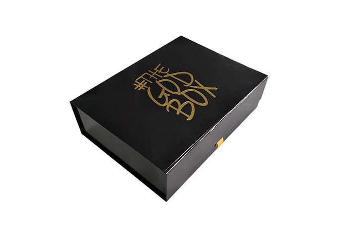 Złote tłoczenie Logo drukowane składane pudełka, papierowe pudełko w kształcie książki dostawca