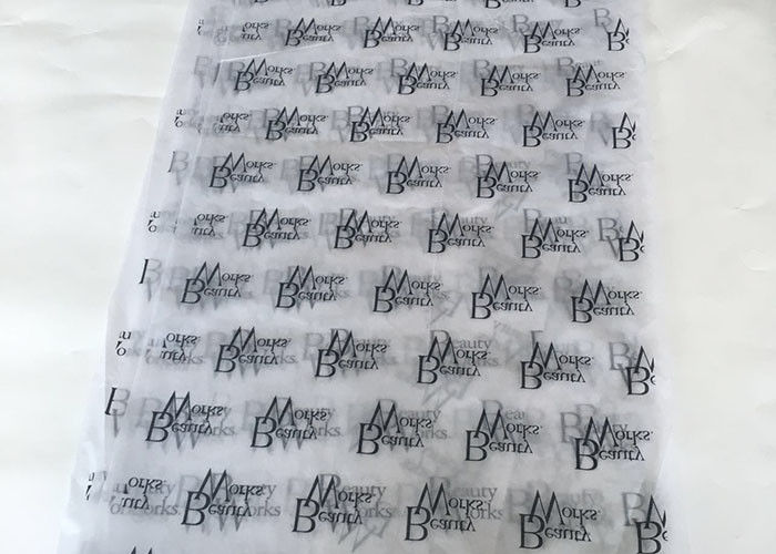 Papier do pakowania tkanek w biały kolor Czarny Logo z nadrukowanym ekoprzyjaznym kwasem - bezpłatnie dostawca