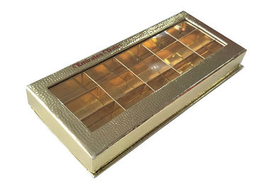 Chiny Golden Chocolate Candy Gift Book Shaped Storage Boxes Rectangle With Inner Tray fabryka