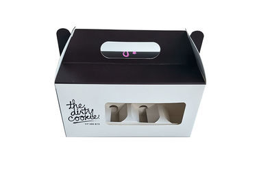 Chiny Cookie Gift Card Box powlekany papier, przezroczysty dwustronny pudełko fabryka