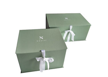 Chiny Logo z nadrukiem z tektury falistej Pudełka na opakowania z nadrukiem Green Coloured Foldable fabryka
