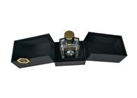 2 boki Otwarte czarne pudełka do pakowania w pudrowane tekstylia dostosowane do wkładki EVA dostawca